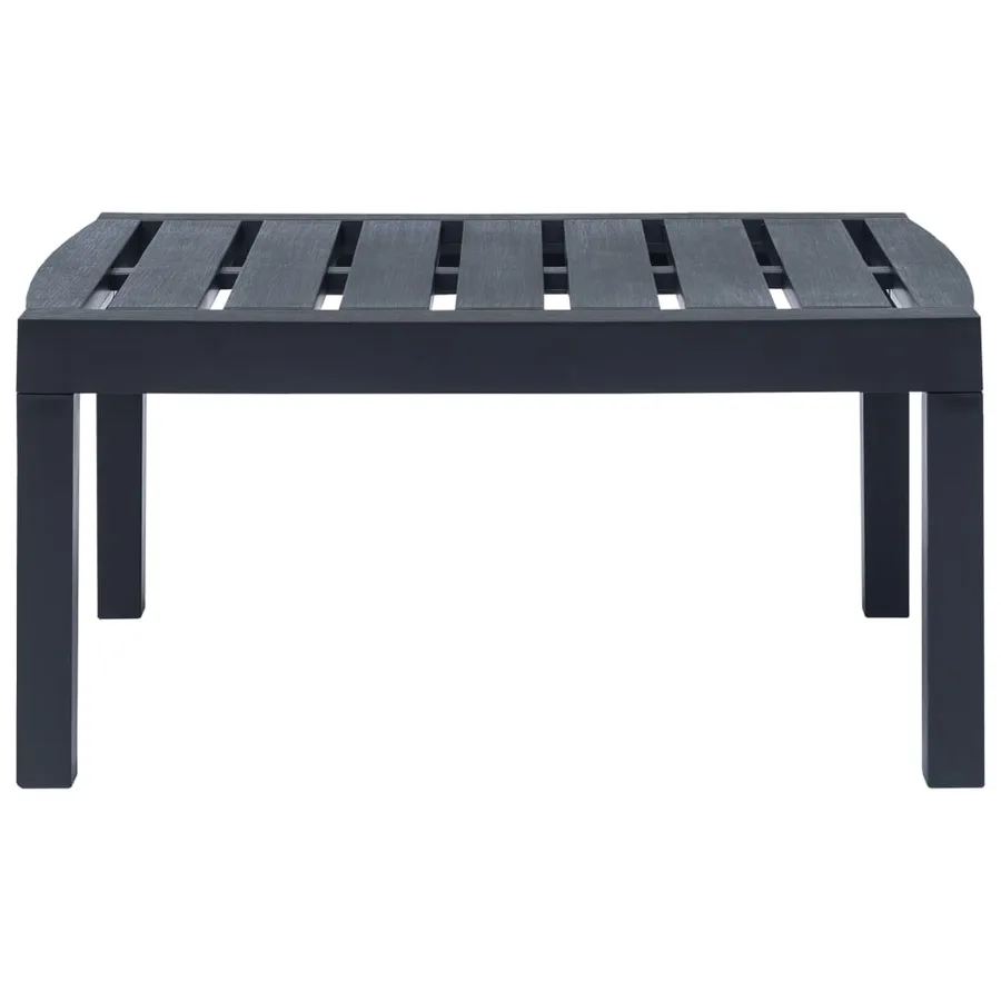 Salon de jardin 4 pcs plastique anthracite - 13