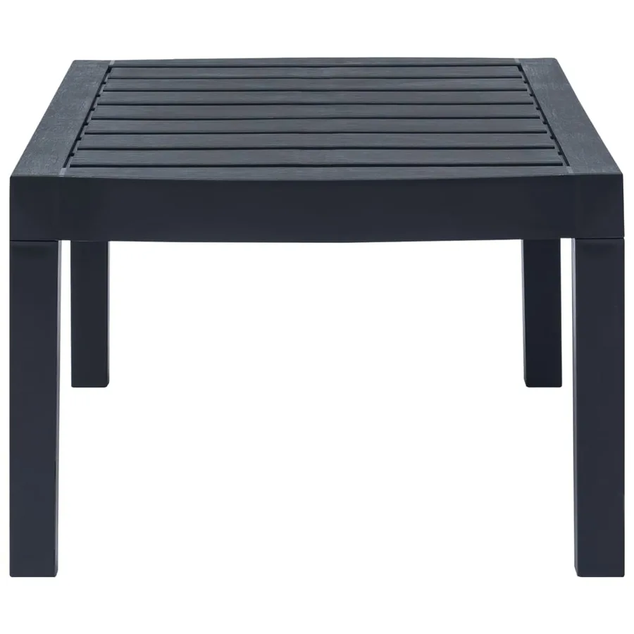 Salon de jardin 4 pcs plastique anthracite - 14