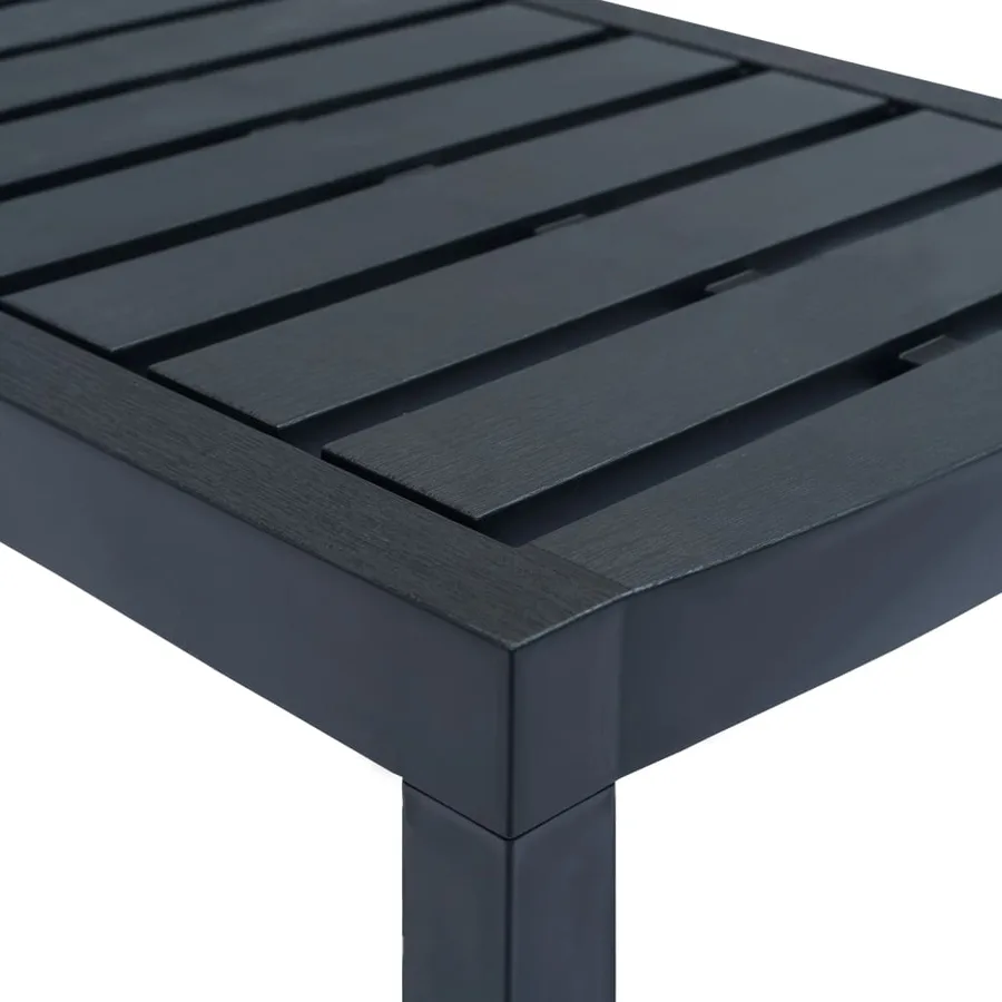 Salon de jardin 4 pcs plastique anthracite - 15