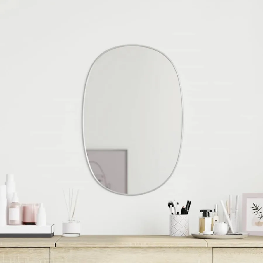 Miroir mural Argenté 50x35 cm