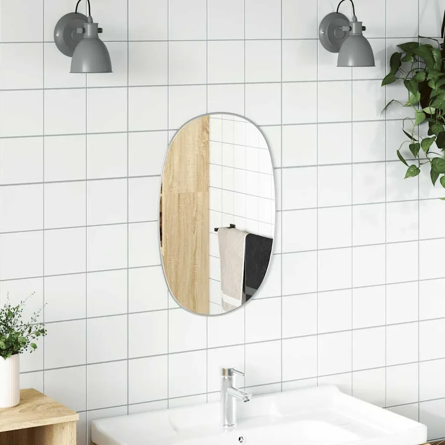 Miroir mural Argenté 50x35 cm - 3