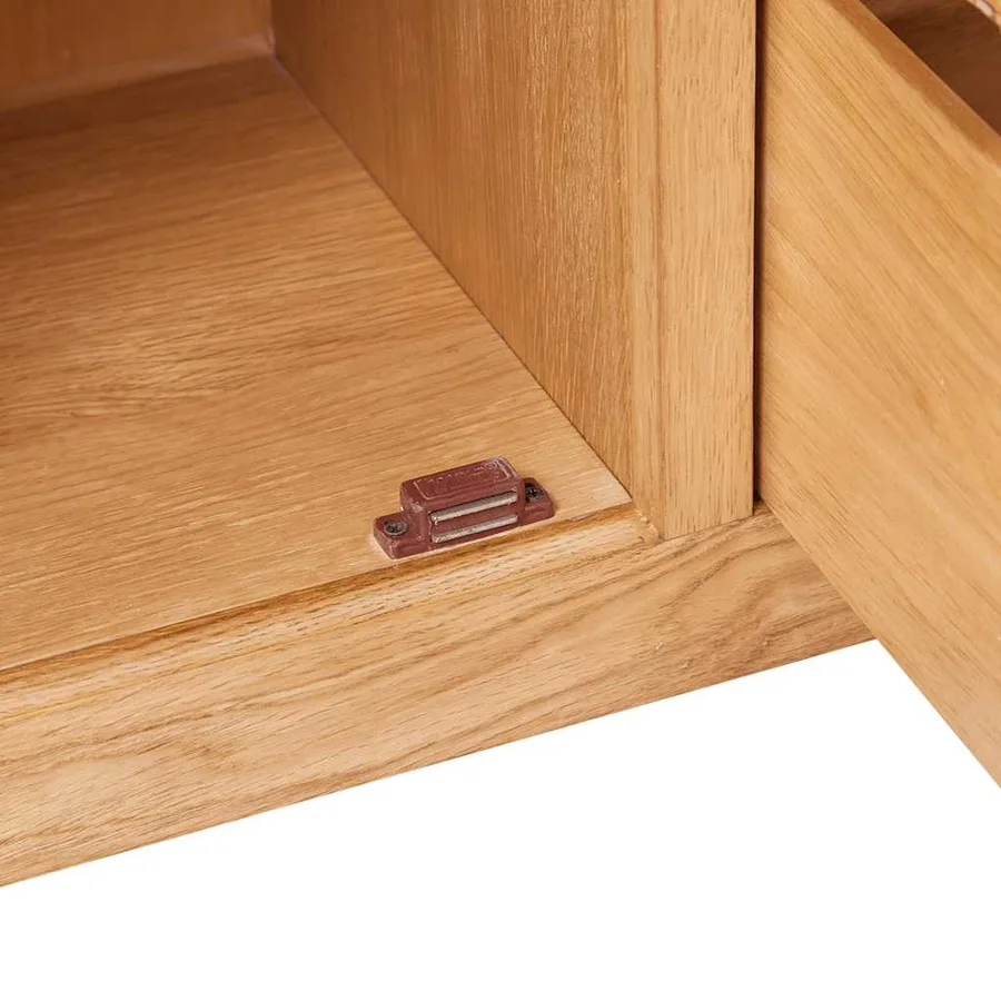 Buffet avec 3 tiroirs 110 x 33,5 x 70 cm Bois de chêne massif - 5