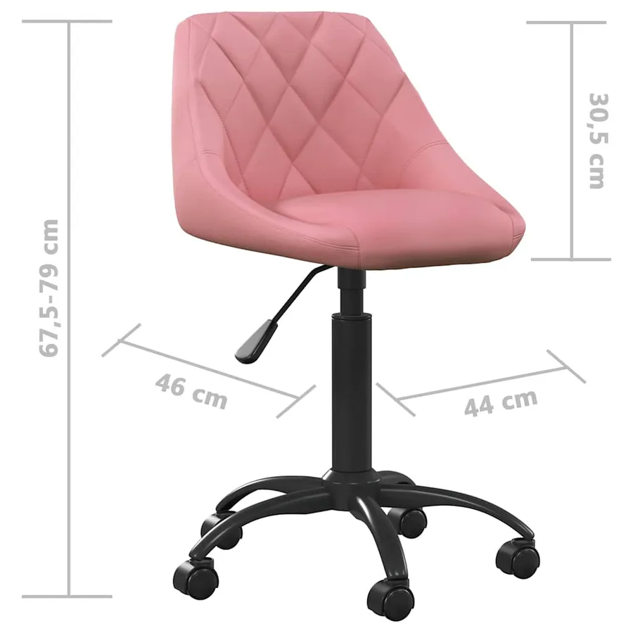 Chaise à manger Rose Velours - 8