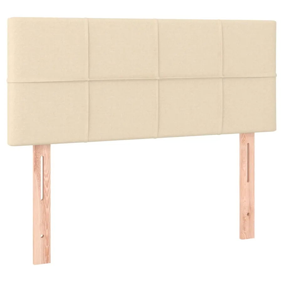 Sommier à lattes de lit avec matelas Crème 80x200 cm Tissu - 6