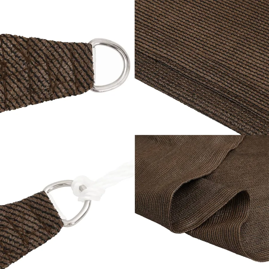 Voile d'ombrage 160 g/m² Marron 4x7 m PEHD - 6