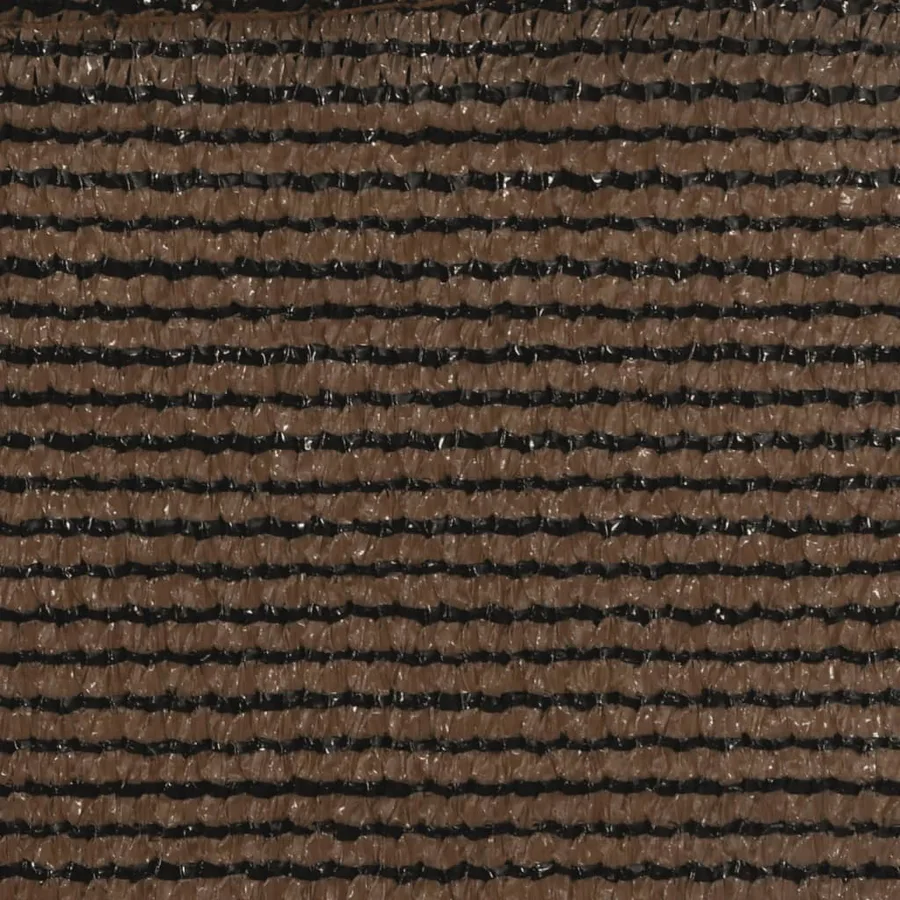 Voile d'ombrage 160 g/m² Marron 4x7 m PEHD - 9