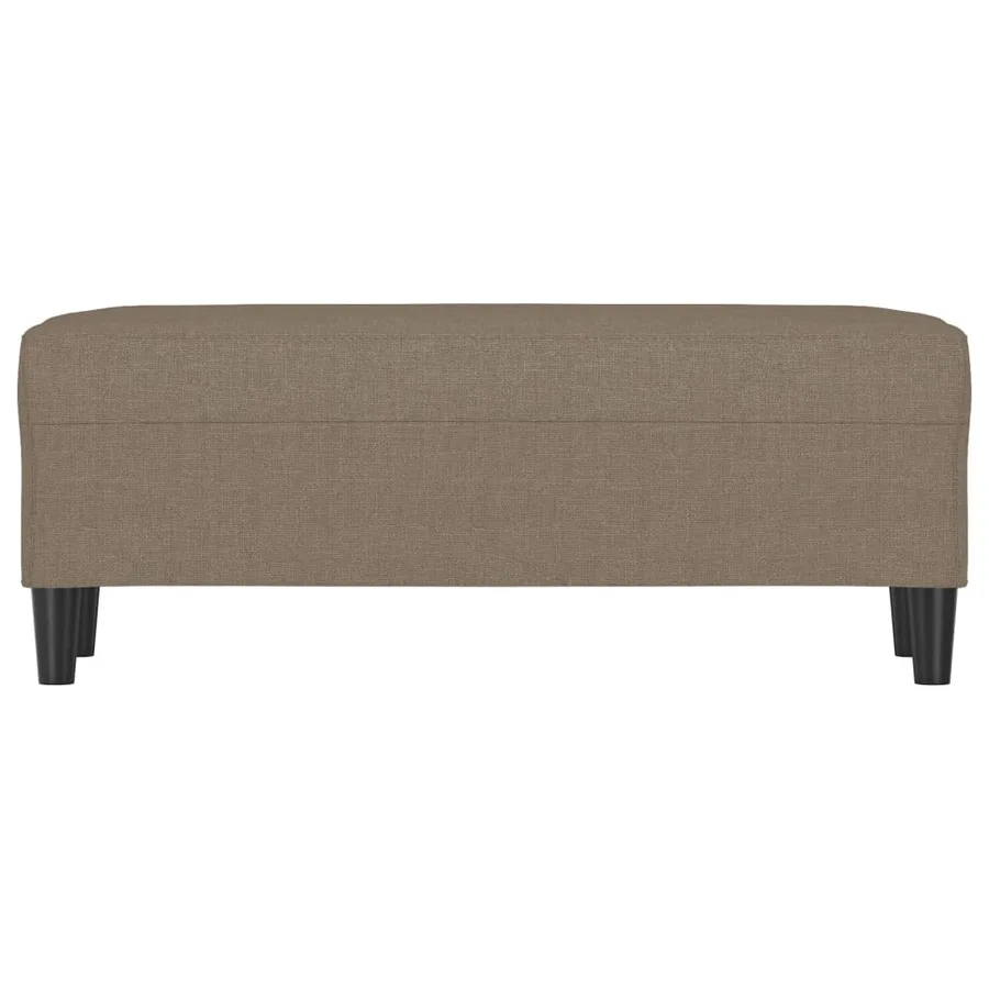 Banc Taupe 100x35x41 cm Tissu - 3