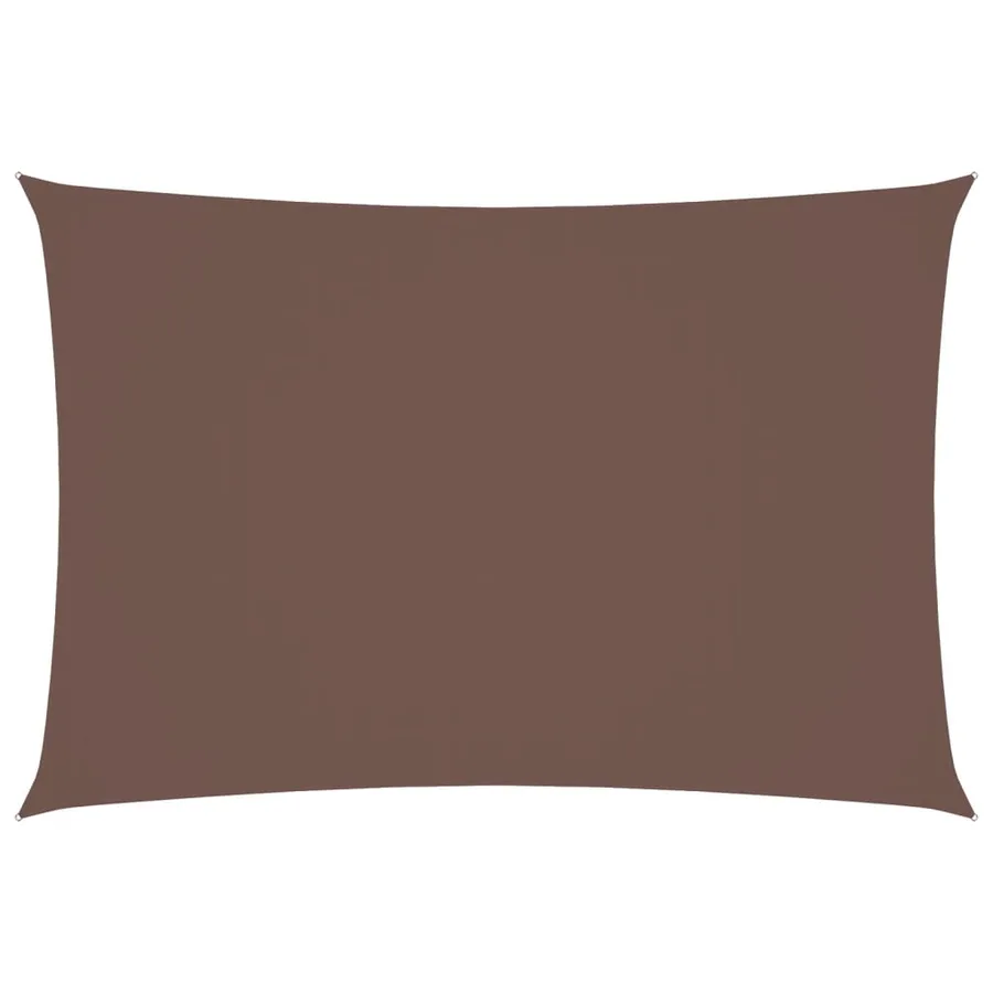 Voile de parasol tissu oxford rectangulaire 2,5x4,5 m marron - 2