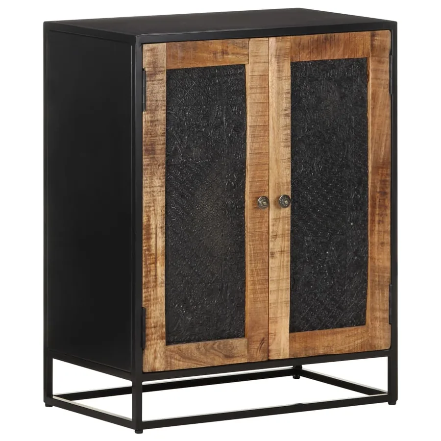 Buffet 60x35x75 cm Bois de manguier brut