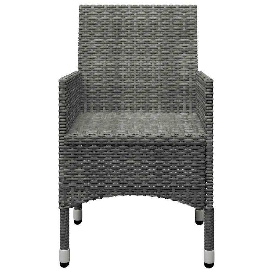 Ensemble à manger de jardin 5 pcs Gris - 10