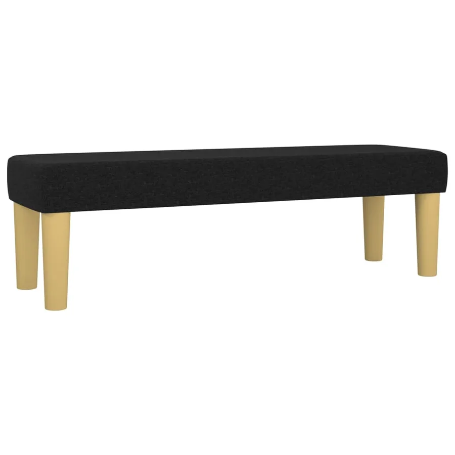 Sommier à lattes de lit avec matelas Noir 140x190 cm Tissu - 7