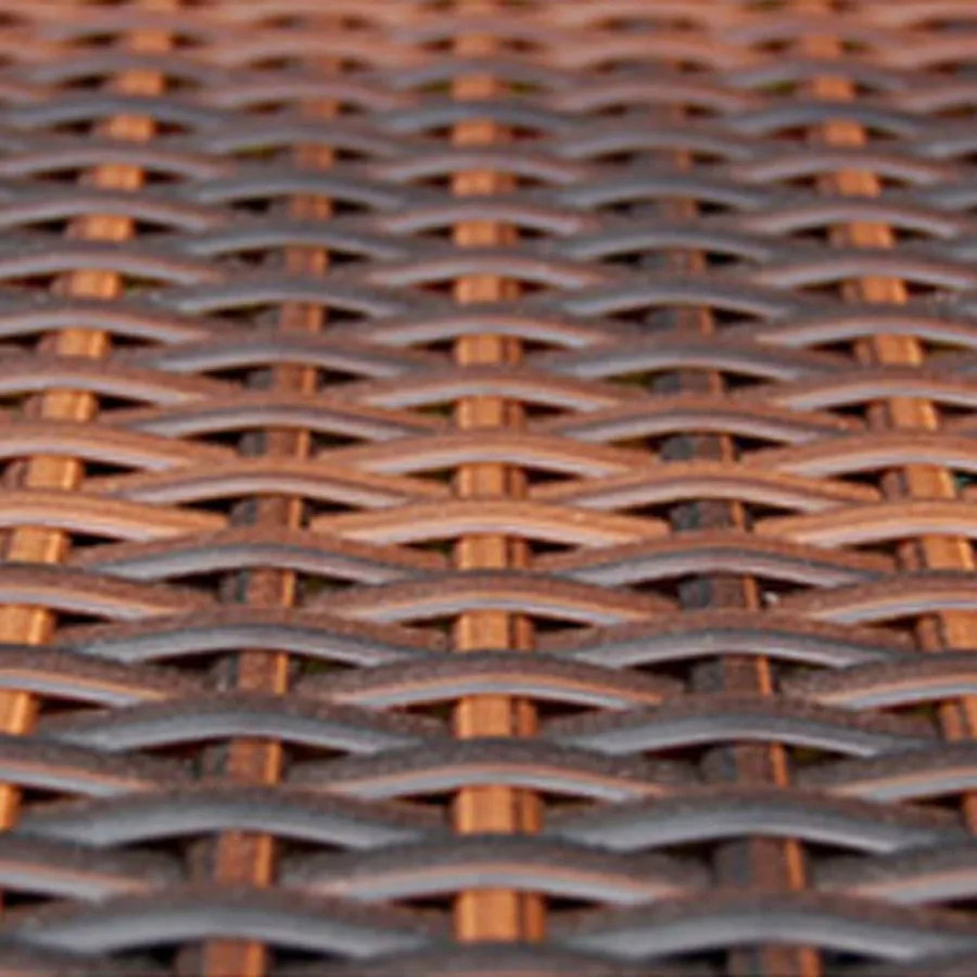 Salon de jardin 8 pcs avec coussins résine tressée marron - 6