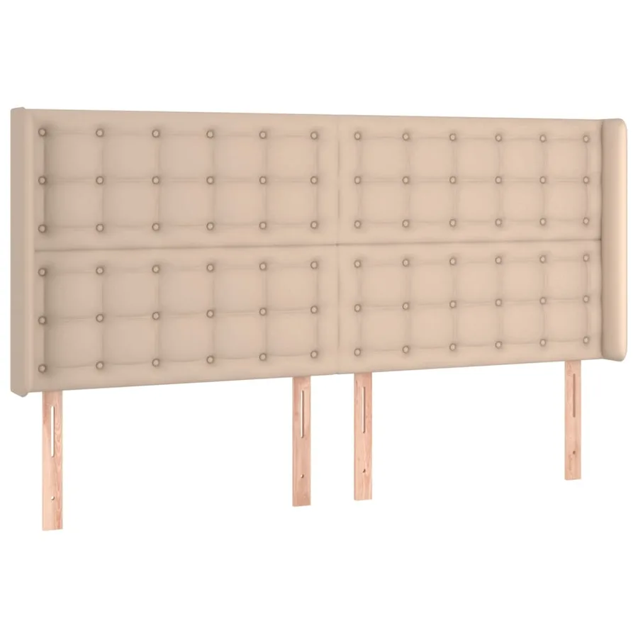 Tête de lit avec oreilles Cappuccino 203x16x118/128 cm - 2