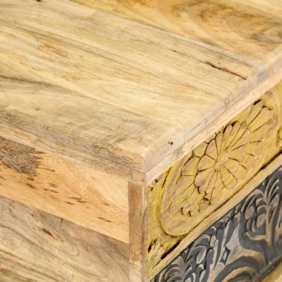 Table basse 100x50x35 cm Bois de manguier massif - 5