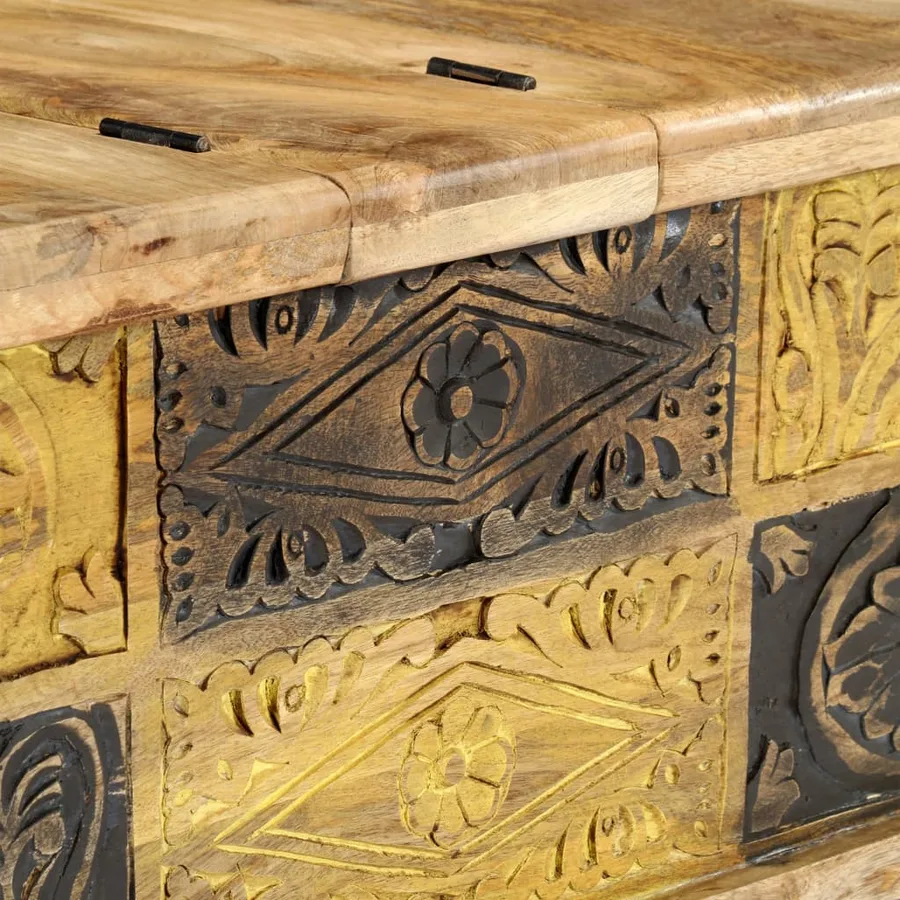 Table basse 100x50x35 cm Bois de manguier massif - 6