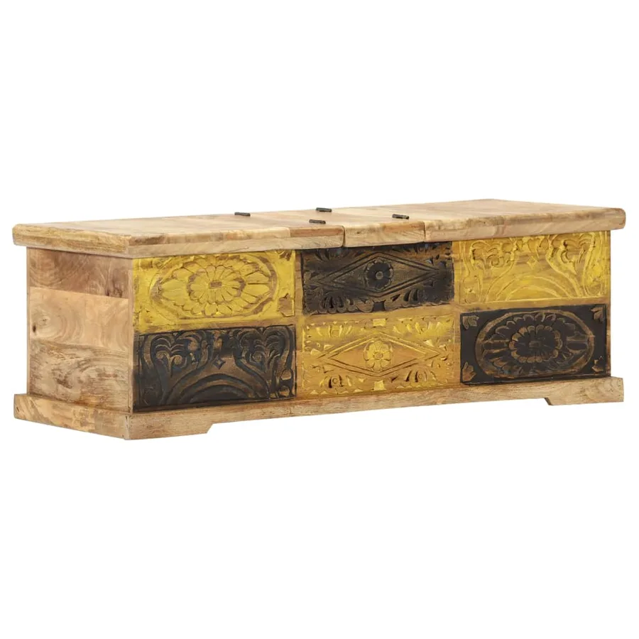Table basse 100x50x35 cm Bois de manguier massif - 8