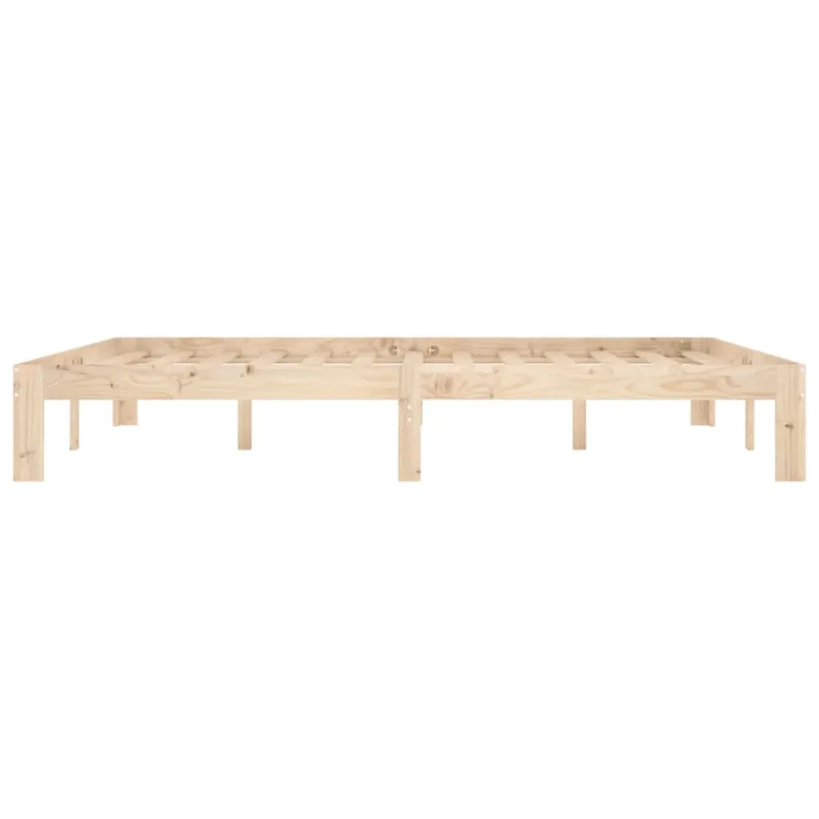 Cadre de lit sans matelas bois massif de pin 160x200 cm - 5