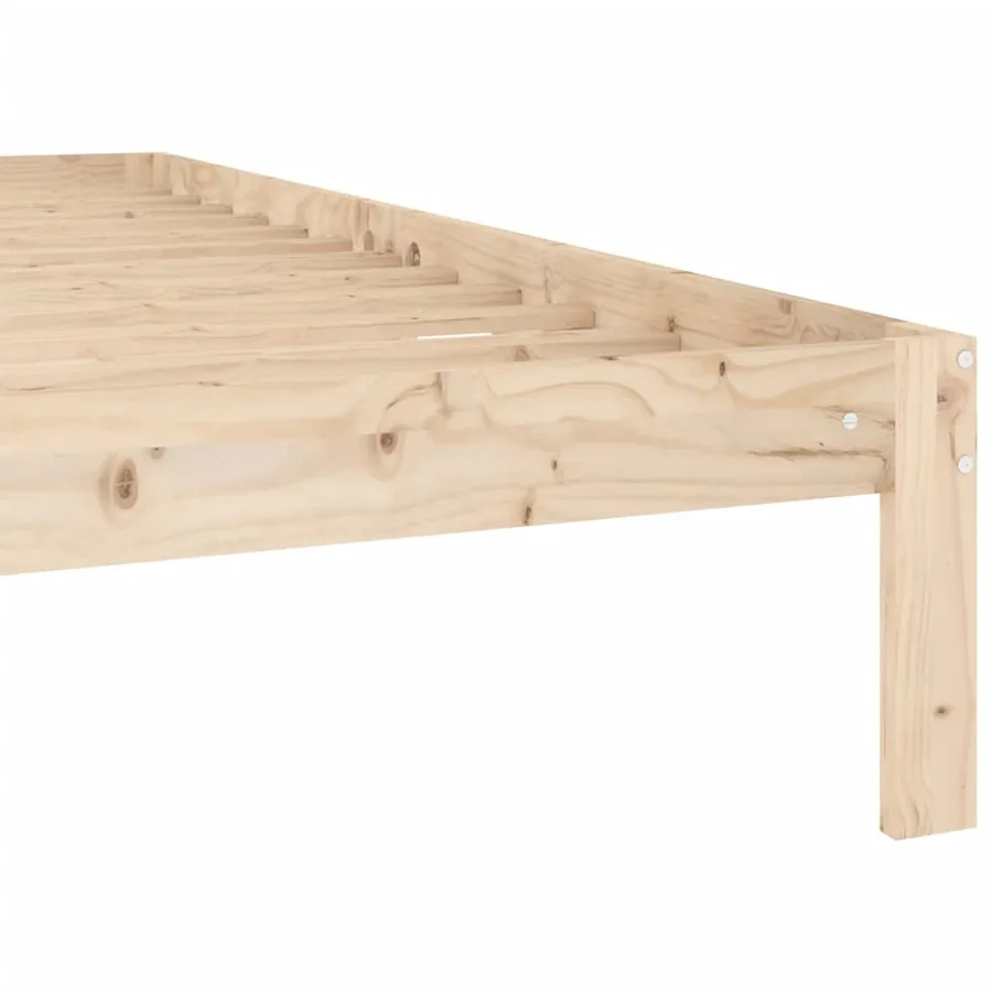 Cadre de lit sans matelas bois massif de pin 160x200 cm - 6