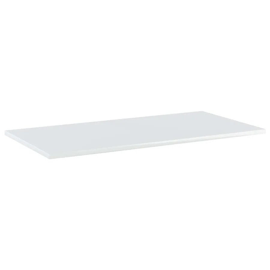 Panneaux bibliothèque 8pcs Blanc brillant 80x40x1,5cm Aggloméré - 2