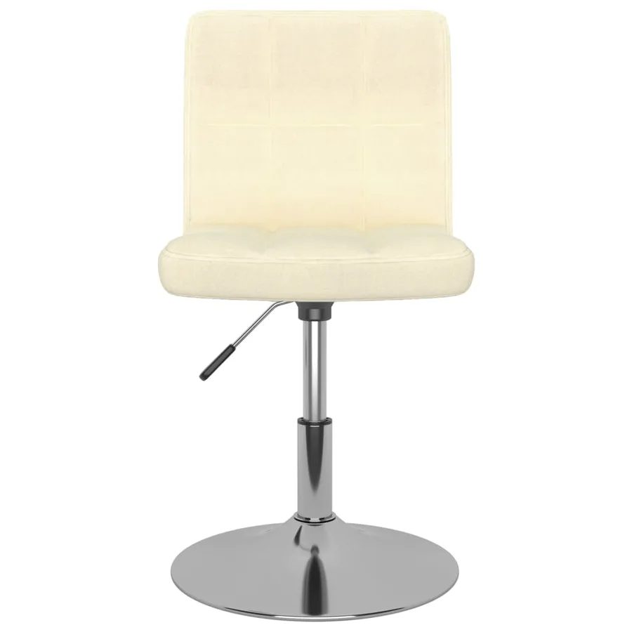 Chaises pivotantes à manger lot de 6 Crème Tissu - 6