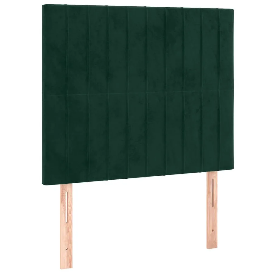 Sommier à lattes de lit avec matelas Vert foncé 90x200 cm - 5
