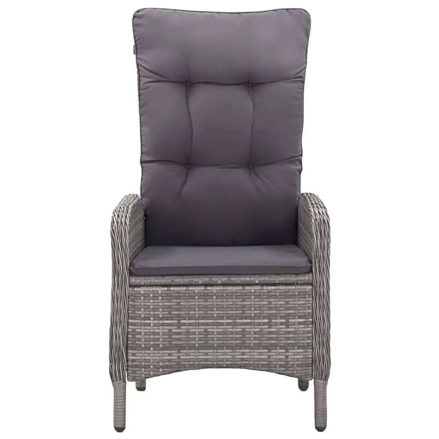 Ensemble à manger de jardin 7 pcs Gris - 5
