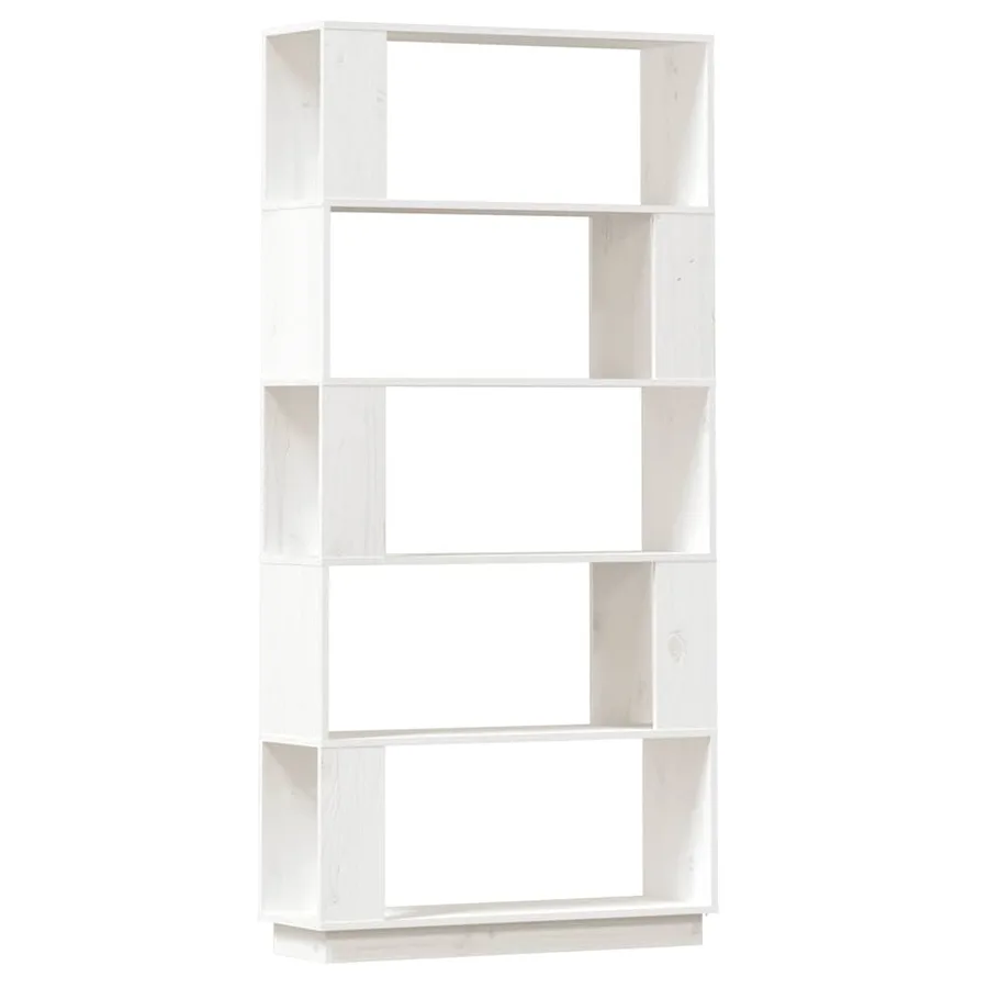 Bibliothèque/Séparateur de pièce Blanc 80x25x163,5cm Pin massif - 2