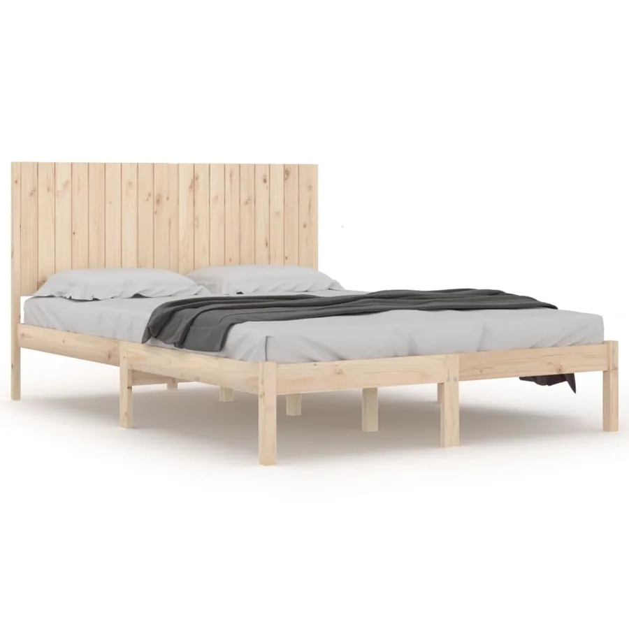 Cadre de lit sans matelas 180x200 cm bois massif - 2