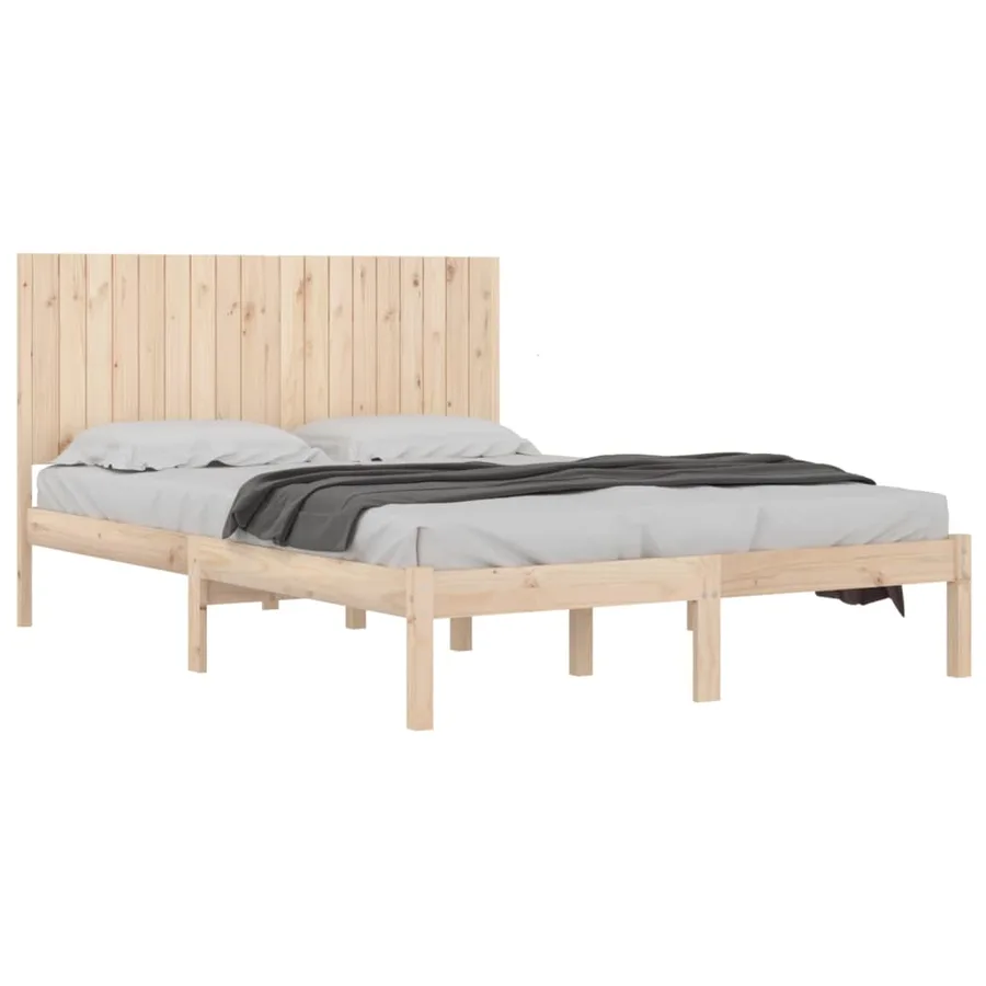 Cadre de lit sans matelas 180x200 cm bois massif - 3