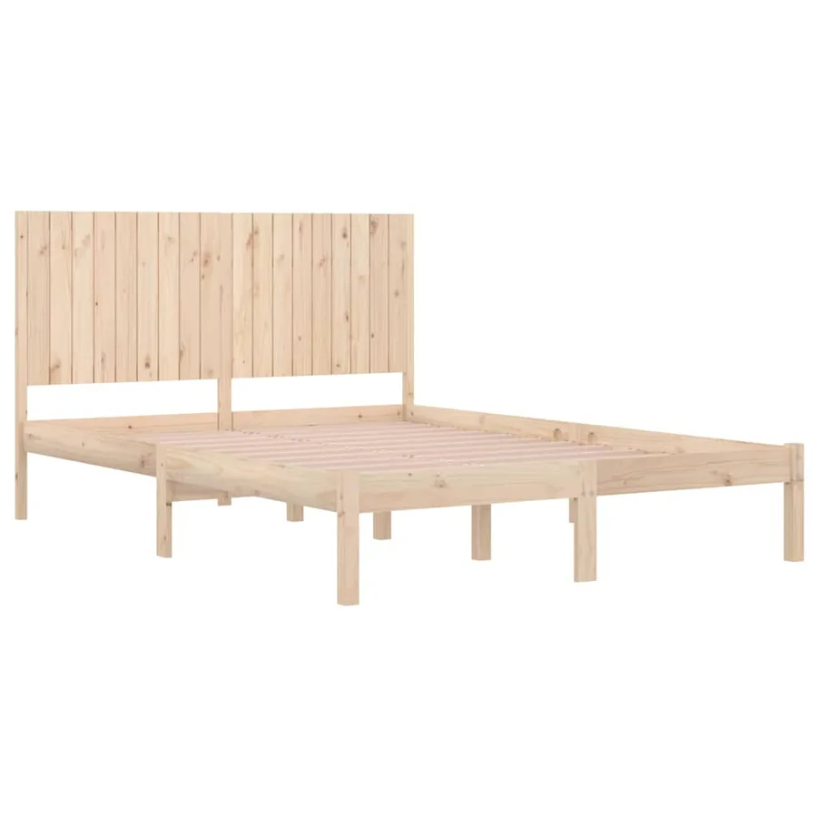 Cadre de lit sans matelas 180x200 cm bois massif - 4