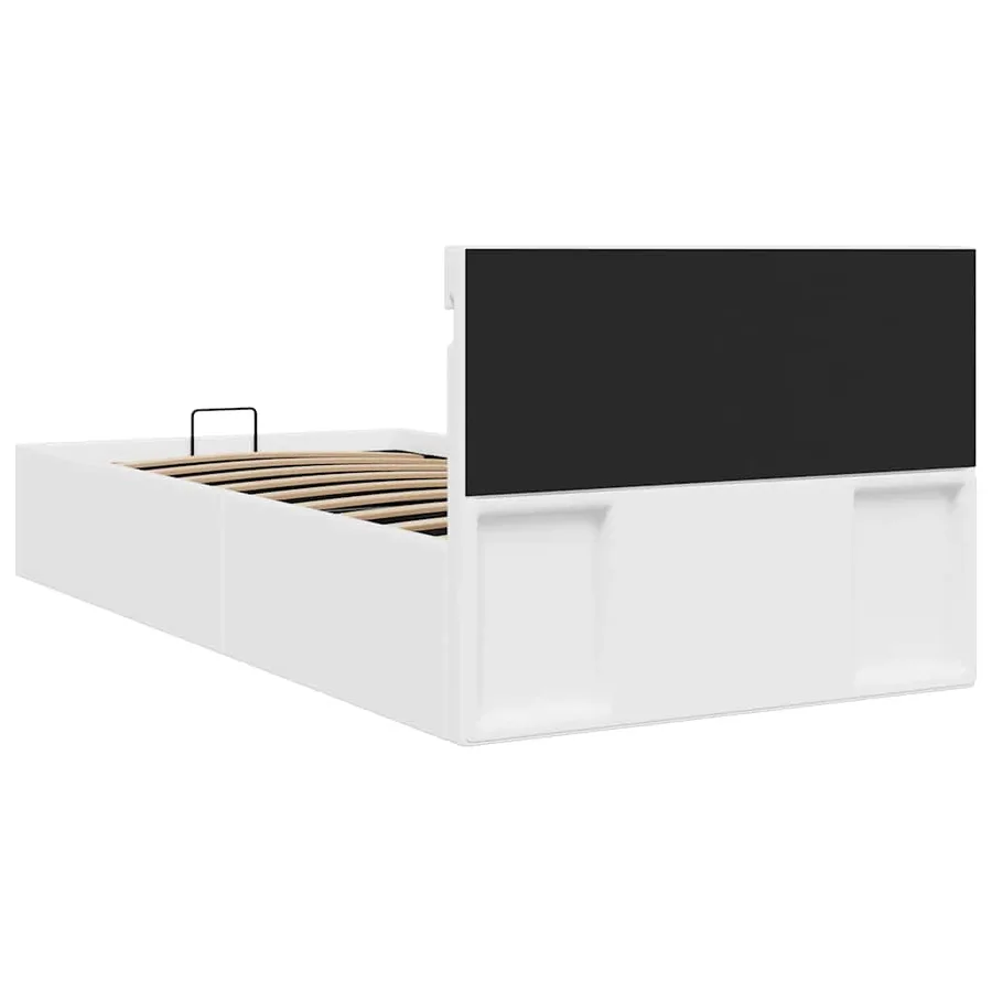 Cadre de lit à rangement hydraulique sans matelas avec LED - 8