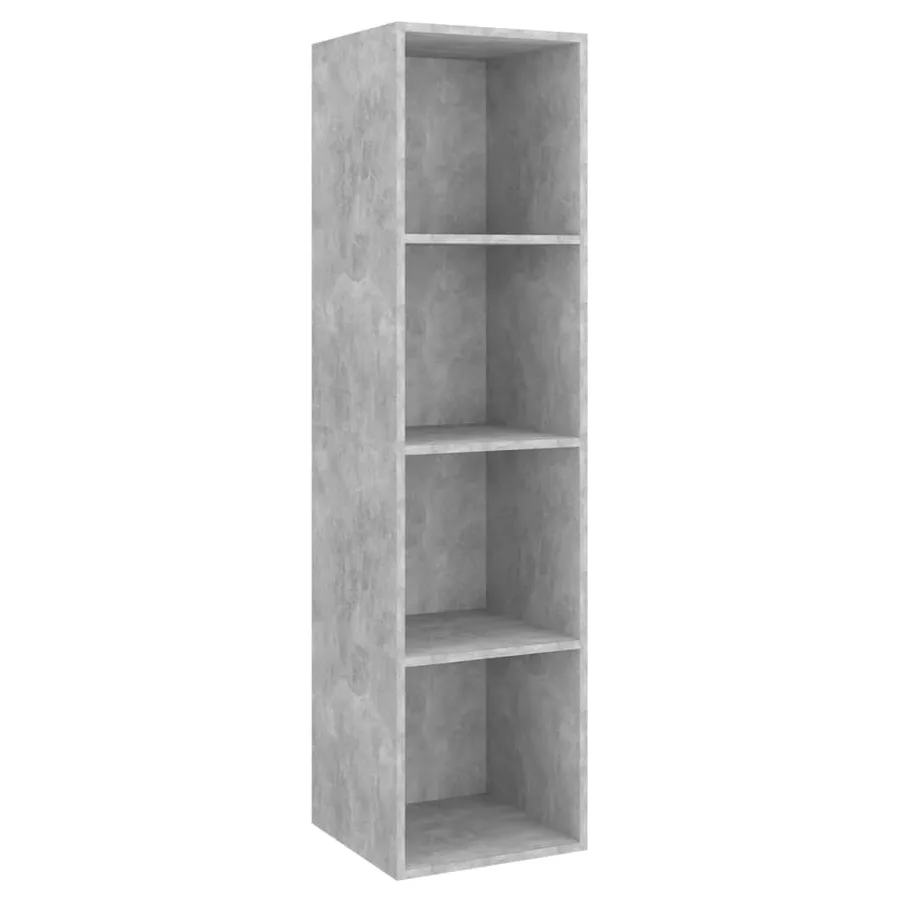 Ensemble de meubles TV 4 pcs Gris béton Bois d'ingénierie - 6