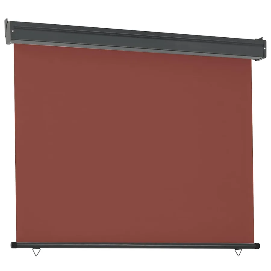 Auvent latéral de balcon 125x250 cm Marron - 3