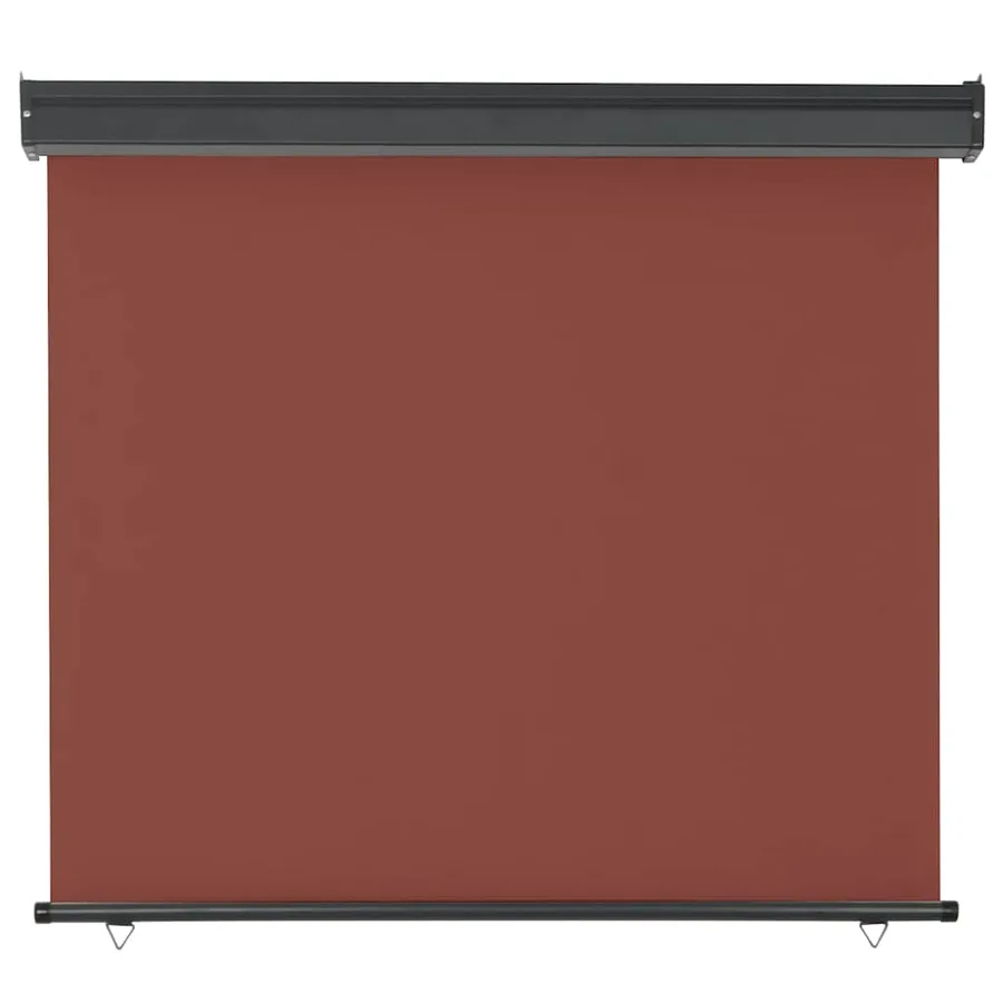 Auvent latéral de balcon 125x250 cm Marron - 4