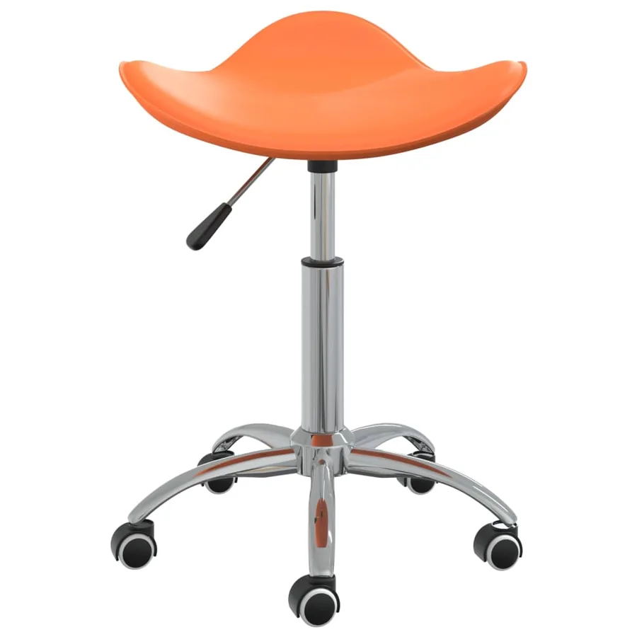 Chaise pivotante de salle à manger Orange Similicuir - 2