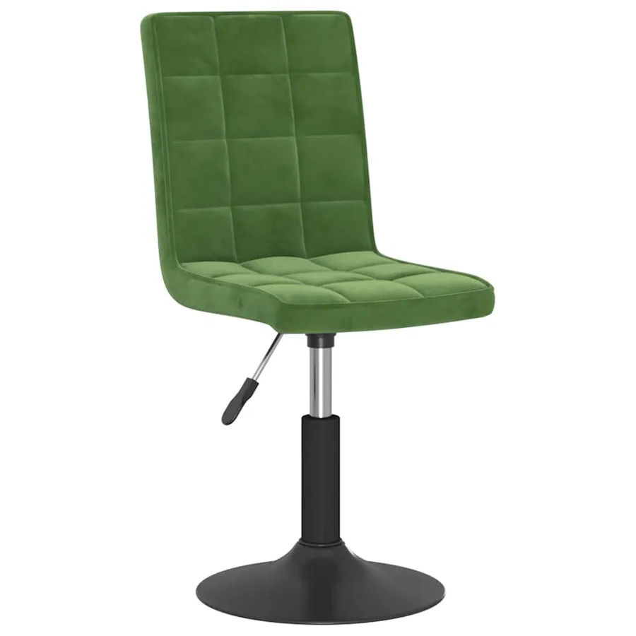 Chaises pivotantes à manger lot de 2 vert foncé velours - 3