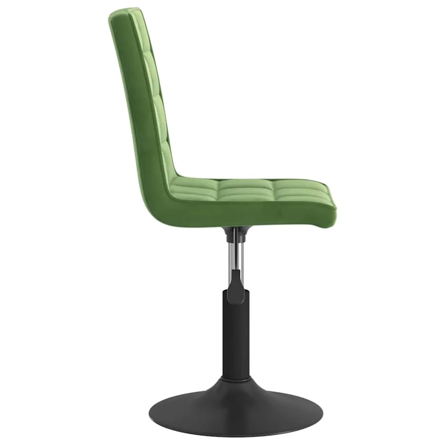 Chaises pivotantes à manger lot de 2 vert foncé velours - 5