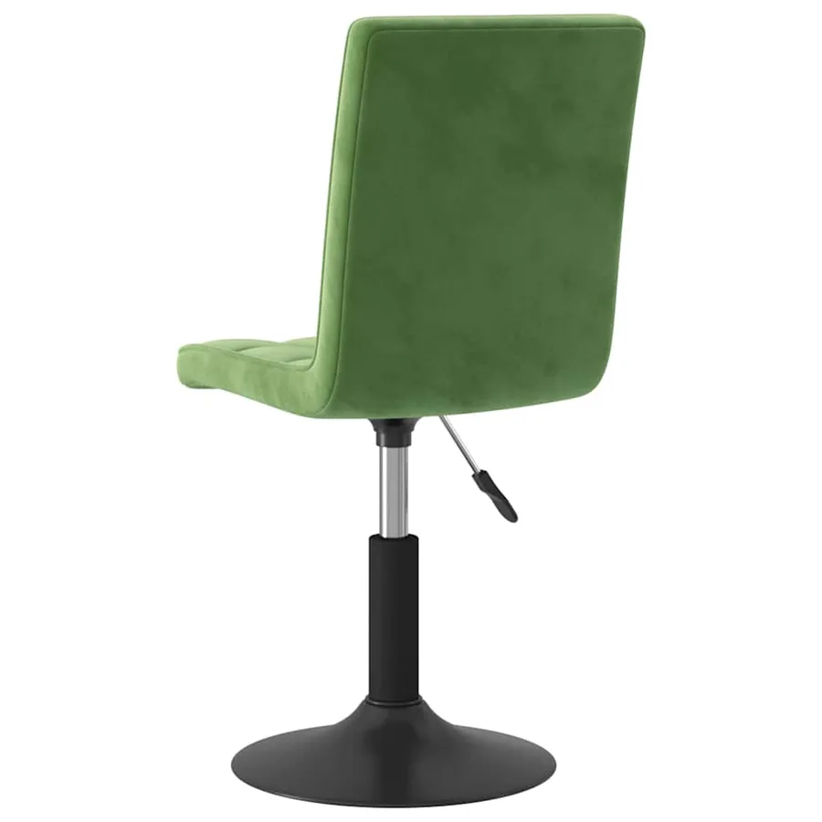 Chaises pivotantes à manger lot de 2 vert foncé velours - 6