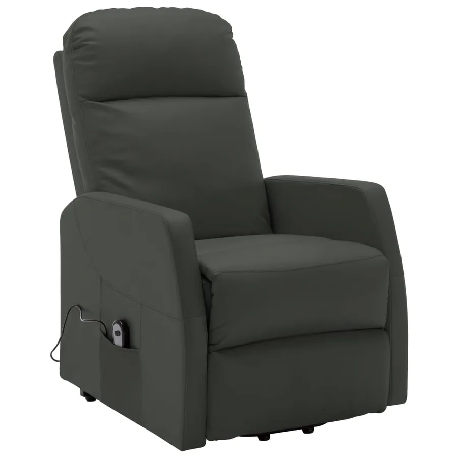 Fauteuil Anthracite Similicuir - 2