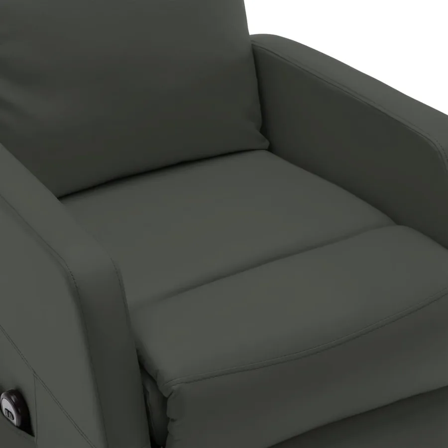 Fauteuil Anthracite Similicuir - 6