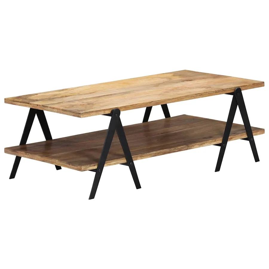 Table basse 115x60x40 cm Bois de manguier massif - 10