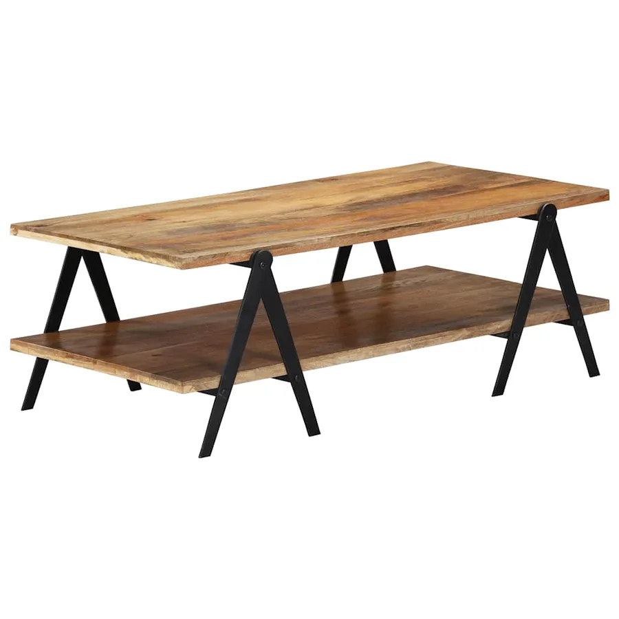 Table basse 115x60x40 cm Bois de manguier massif - 11