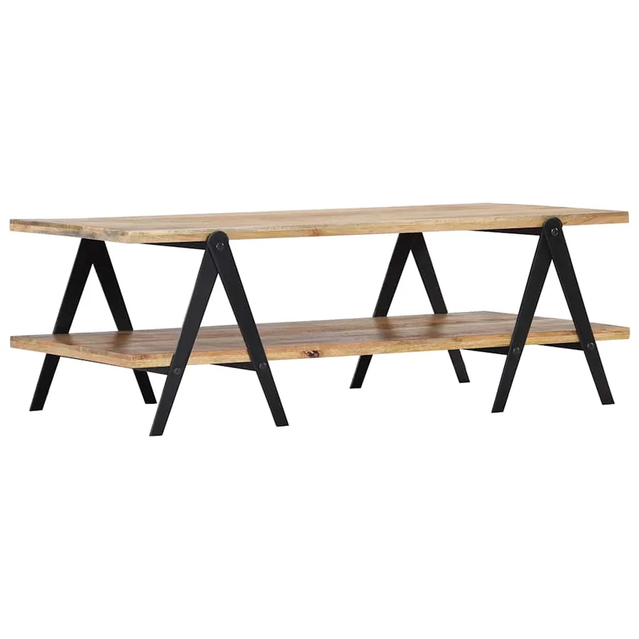 Table basse 115x60x40 cm Bois de manguier massif - 2