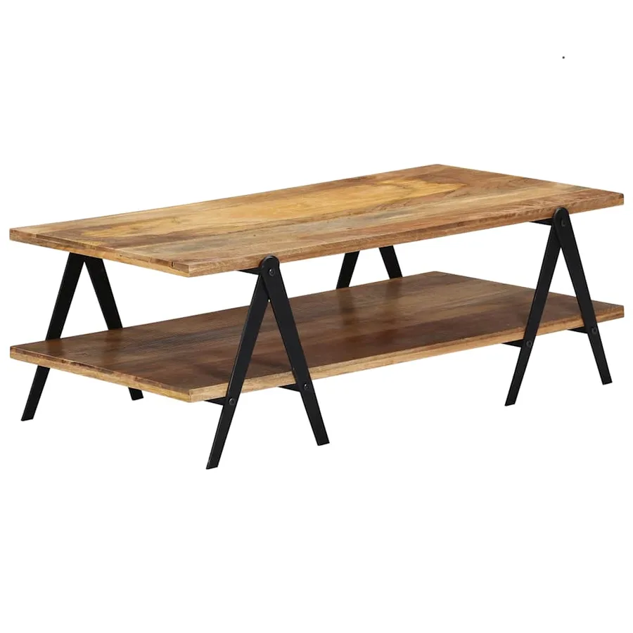 Table basse 115x60x40 cm Bois de manguier massif - 9