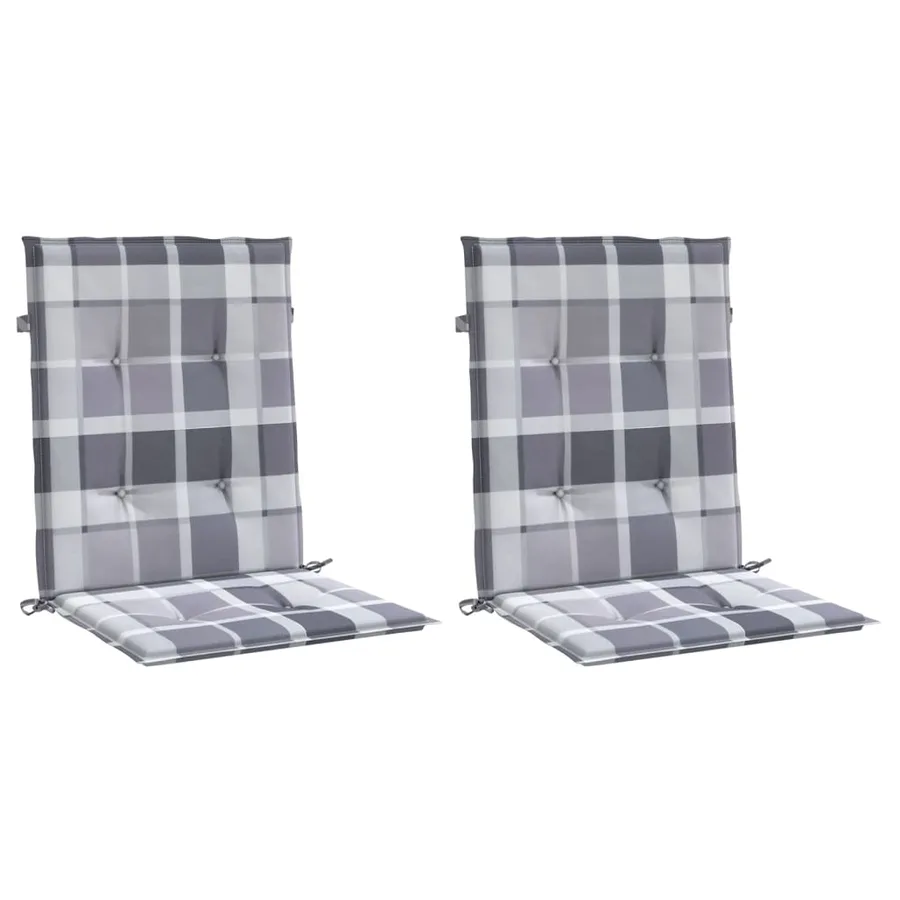 Coussins de chaise de jardin à dossier bas lot de 2 - 3