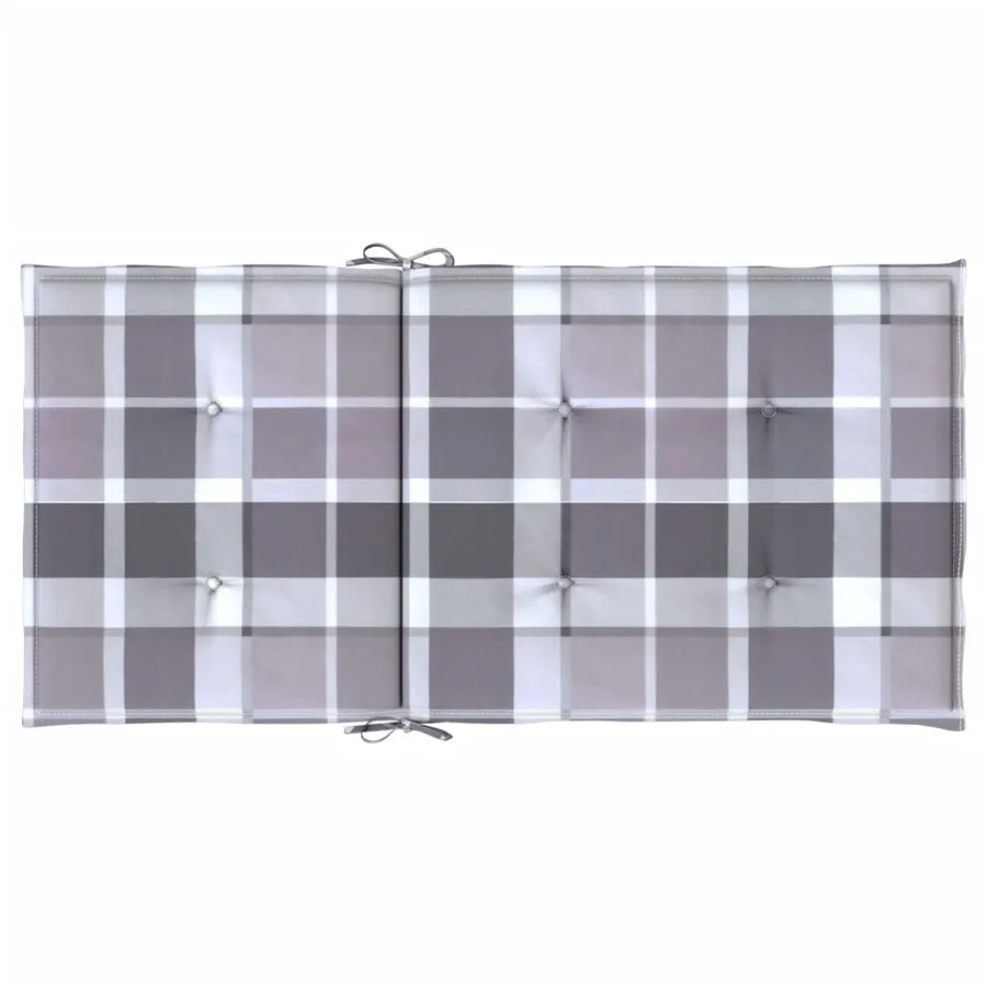 Coussins de chaise de jardin à dossier bas lot de 2 - 6