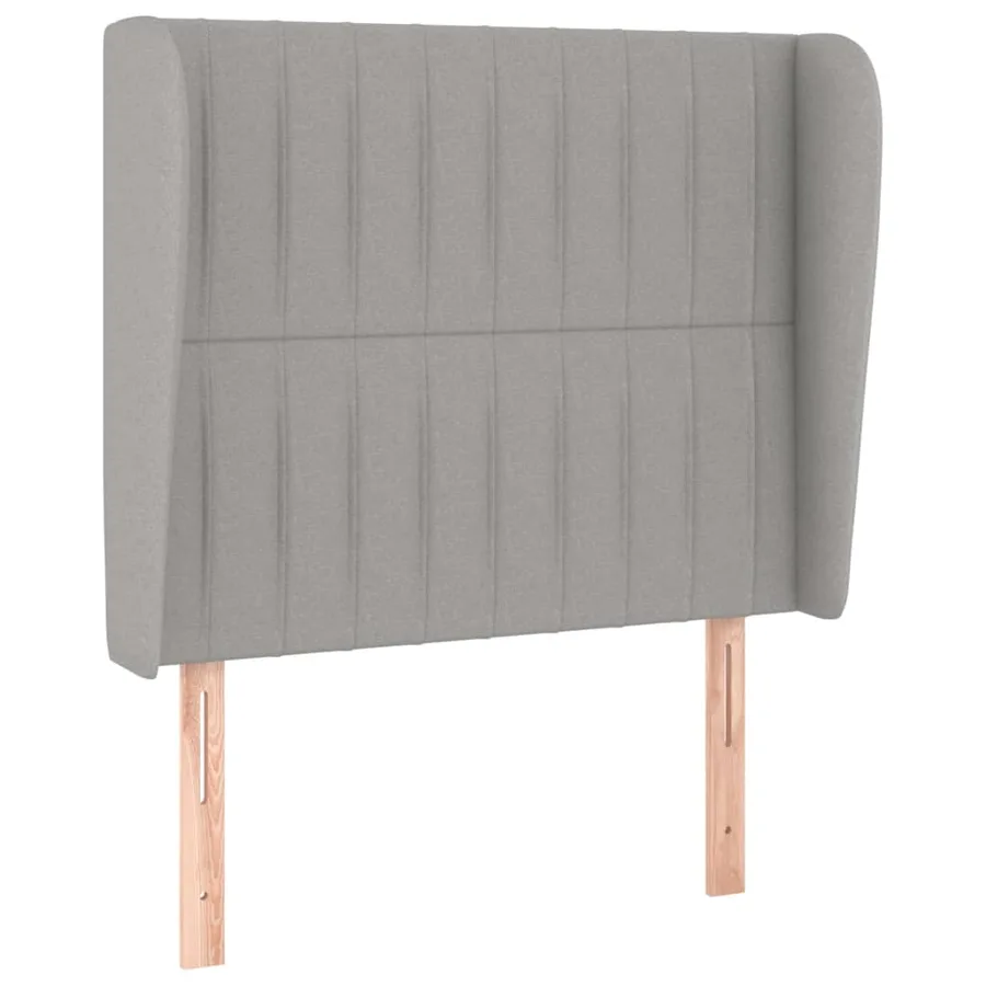 Sommier à lattes de lit avec matelas Gris clair 80x200 cm Tissu - 6