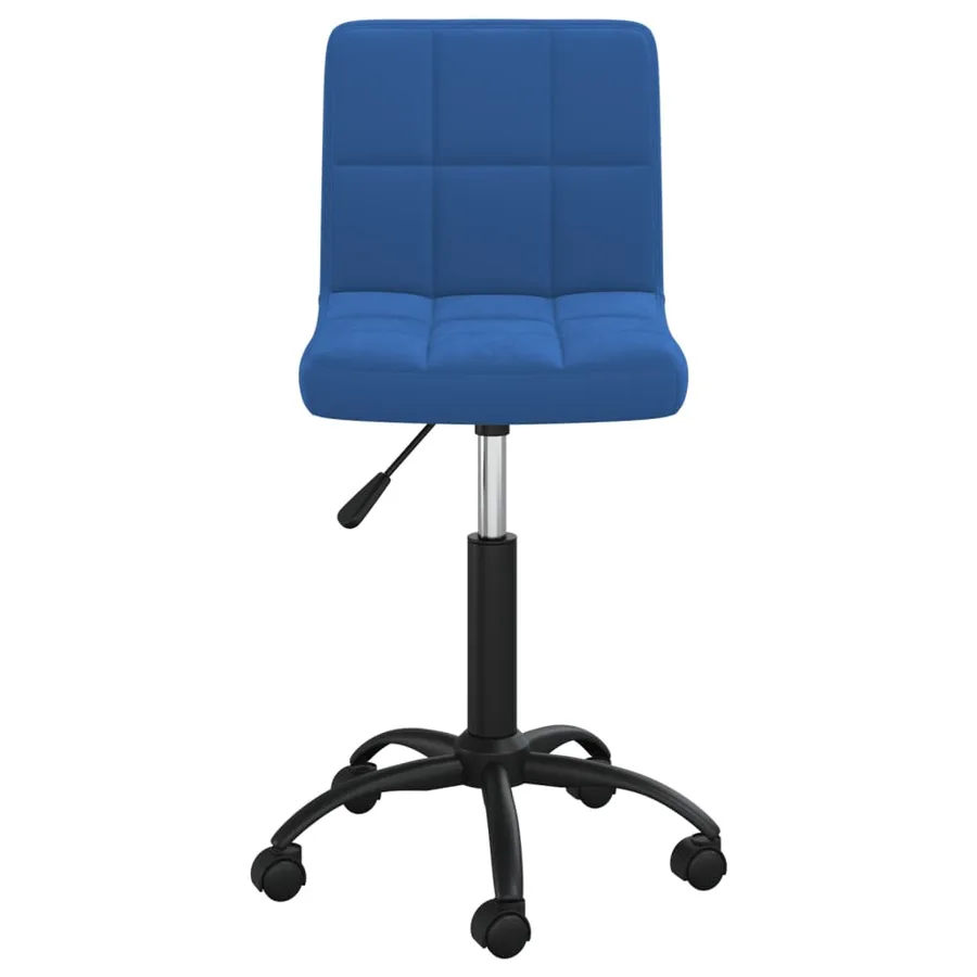 Chaise pivotante de salle à manger Bleu Velours - 2