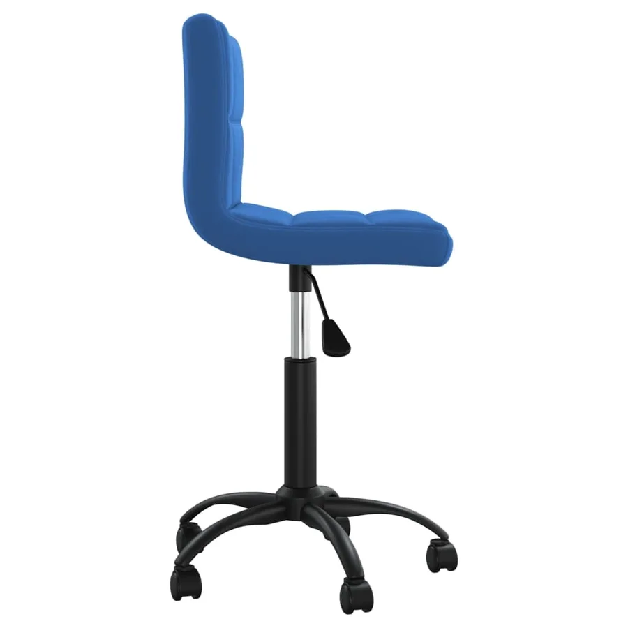 Chaise pivotante de salle à manger Bleu Velours - 3