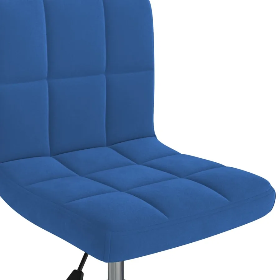Chaise pivotante de salle à manger Bleu Velours - 4